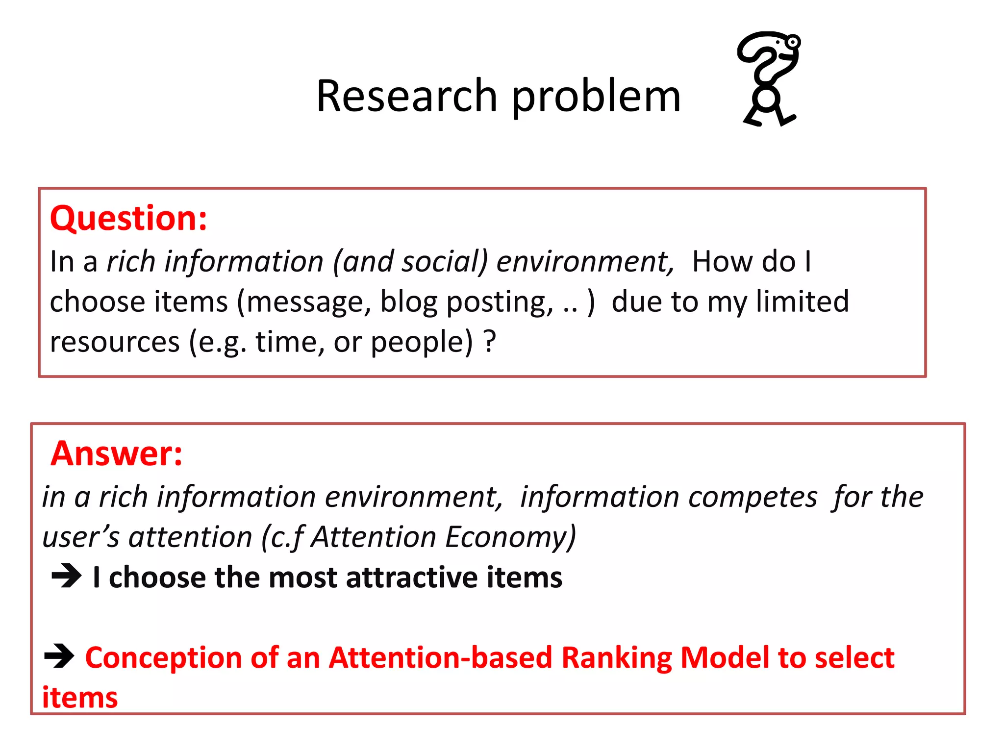 An attention-based Ranking Model for social media