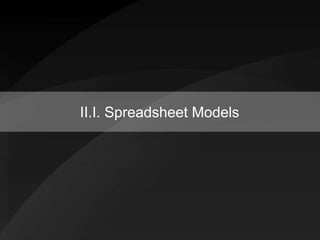 Model-driven Spreadsheets