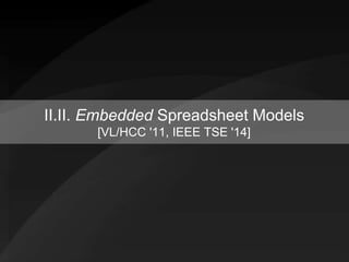 Model-driven Spreadsheets