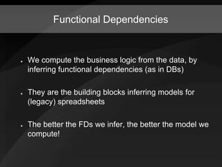 Model-driven Spreadsheets