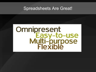 Model-driven Spreadsheets