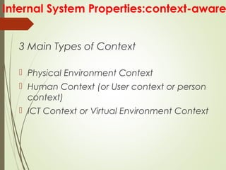 User System Context UBIQUITOUS COMPUTING - Mary M | PPT
