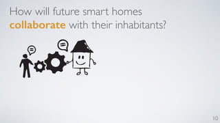 10 
How will future smart homes 
collaborate with their inhabitants? 
 