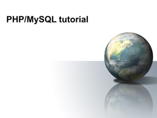PHP/MySQL tutorial 