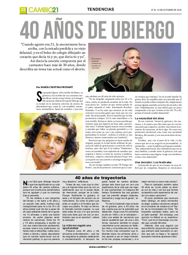 40 Anos De Fernando Ubiergo