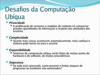 Computação Ubiqua e Verde