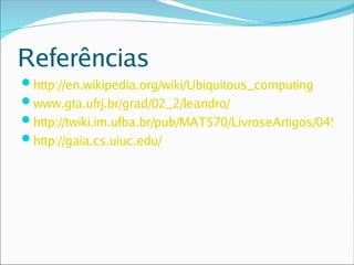 Computação Ubiqua e Verde