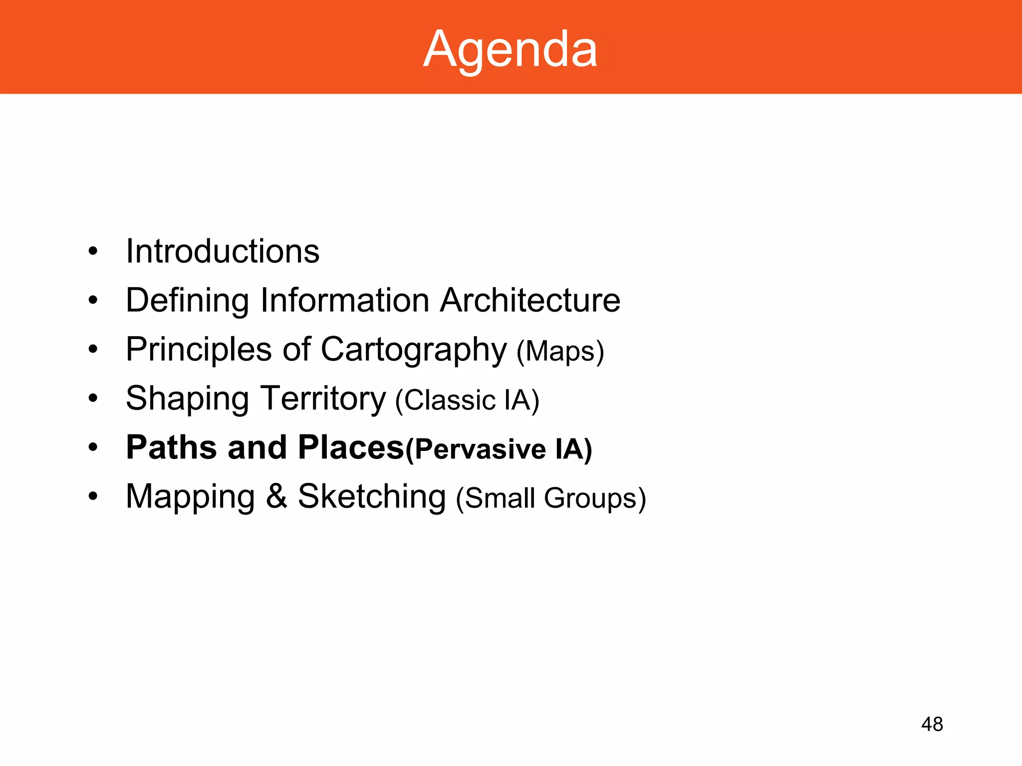 Mapping & Sketching (Small Groups)34