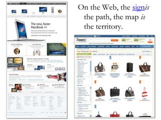 The art and science of shaping information products and experiences to support usability and findability. 