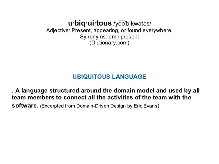 Ubiquitous Language