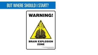 BUTWHERE SHOULD I START?
 