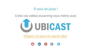 À  vous  de  jouer  !    
Créez vos vidéos eLearning vous-même avec
Cliquez  ici  pour  en  savoir  plus
 