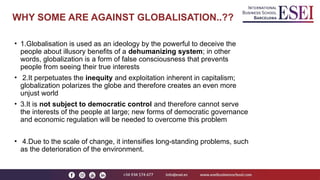 Globalization and antiglobalisation , international trade organisations ...