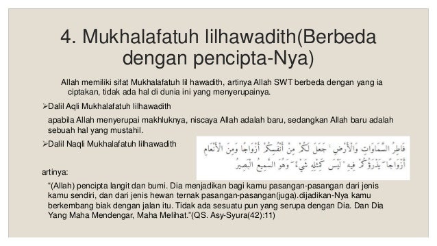 Tugas Sifat Wajib Dan Mustahil