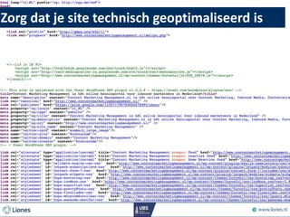 Zorg dat je site technisch geoptimaliseerd is
 
