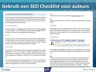 Gebruik een SEO Checklist voor auteurs
 