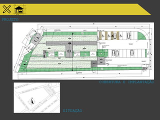 PROJETO
COBERTURA E IMPLANTAÇÃO
SITUAÇÃO
 