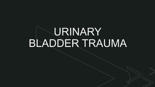 z
z
URINARY
BLADDER TRAUMA
 
