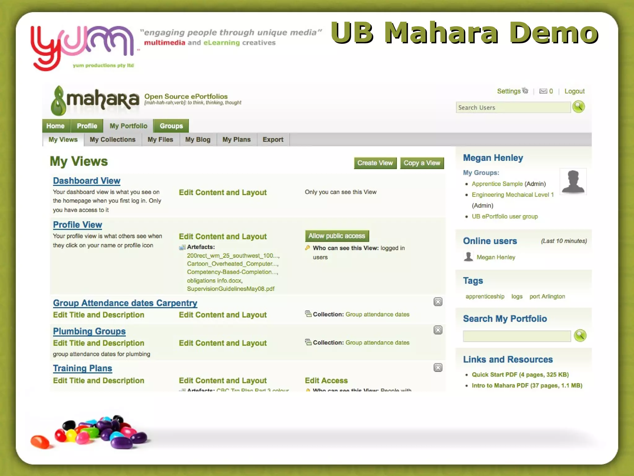 UB Mahara Demo
 
