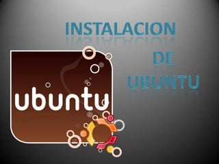 instalacion Ubuntu