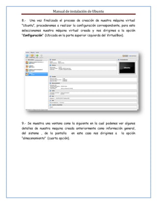 Manual de instalacion y configuracion del UBUNTU :p | DOCX