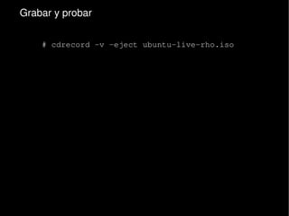 Ubuntu Bolivia Backstage