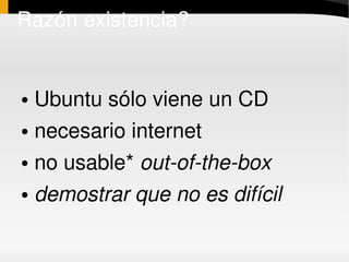 Ubuntu Bolivia Backstage