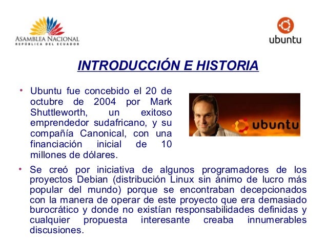 Historia de ubuntu