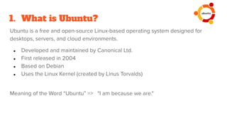 Ubuntu Operating System PPT – Complete Seminar Presentation (Free ...