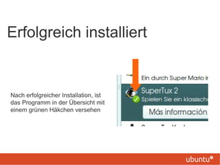 gewünschtes Programm auswählen: