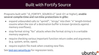 Buffer With Sprintf Example Code Ubuntu 16.04 LTS Security Features | PDF