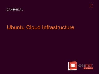 Ubuntu Cloud Infrastructure
 