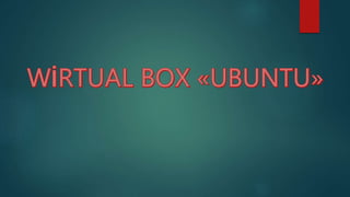 Ubuntu kurulum