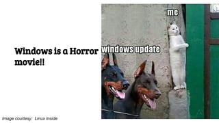 Image courtesy: Linux Inside
Windows is a Horror
movie!!