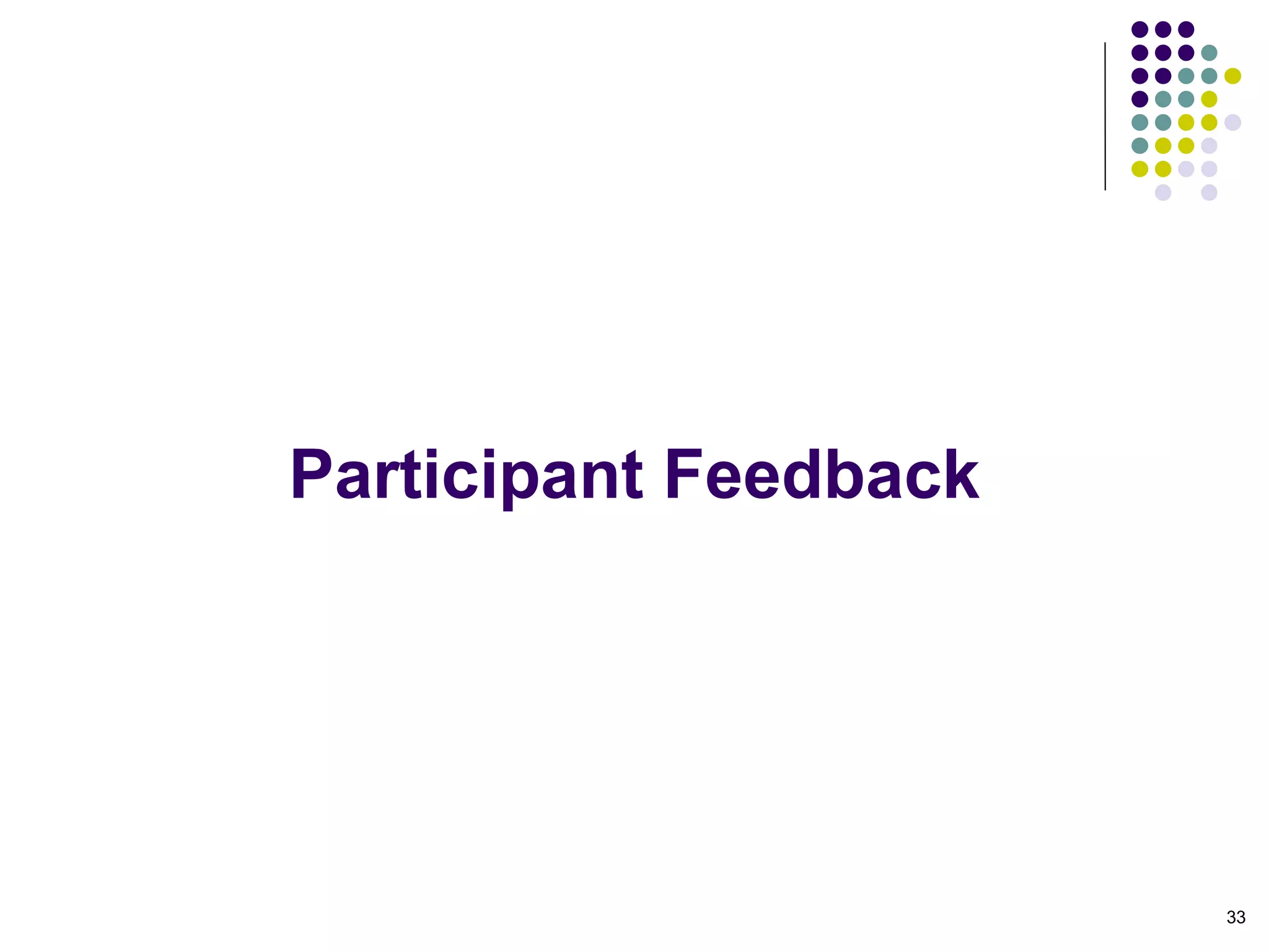 Participant Feedback 