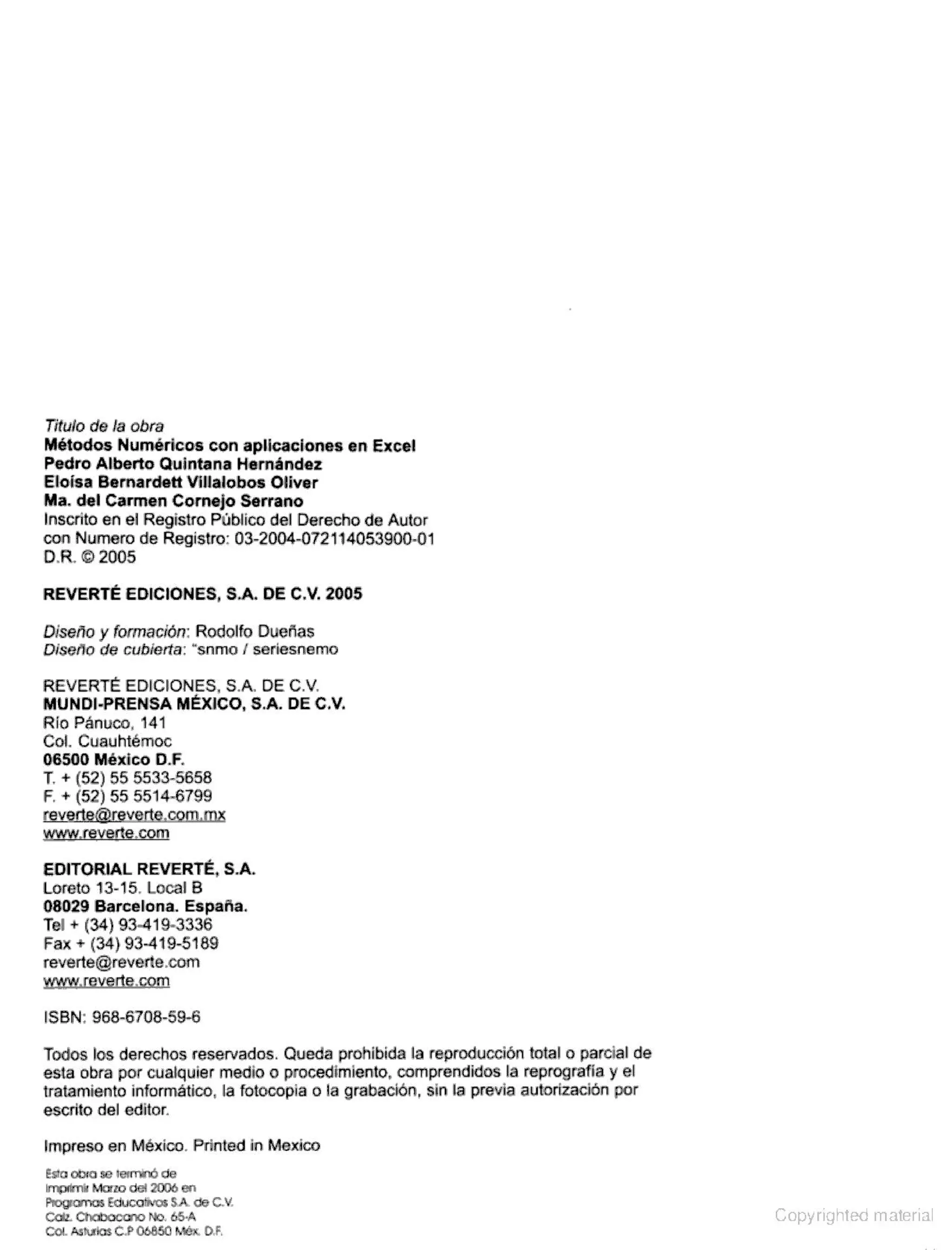 Métodos Numéricos con Aplicaciones en Excel