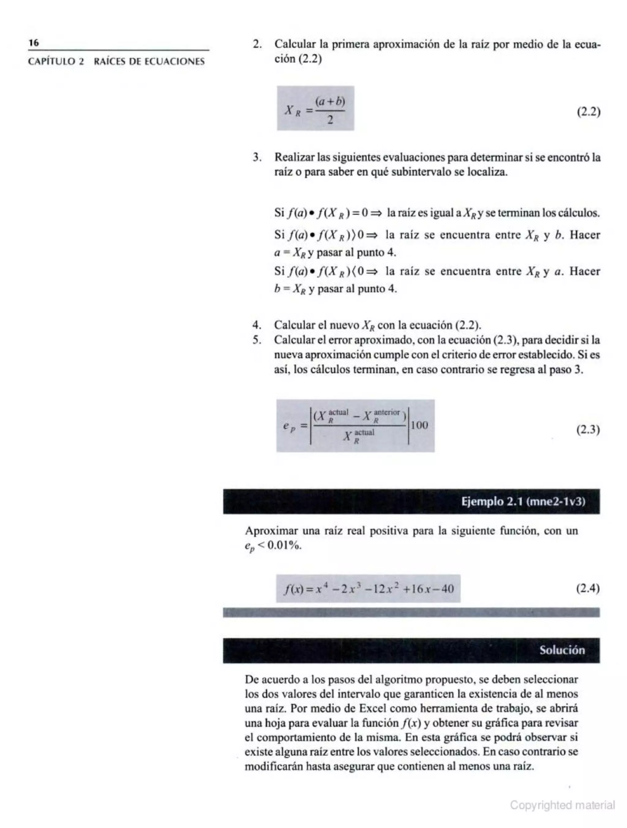 Métodos Numéricos con Aplicaciones en Excel