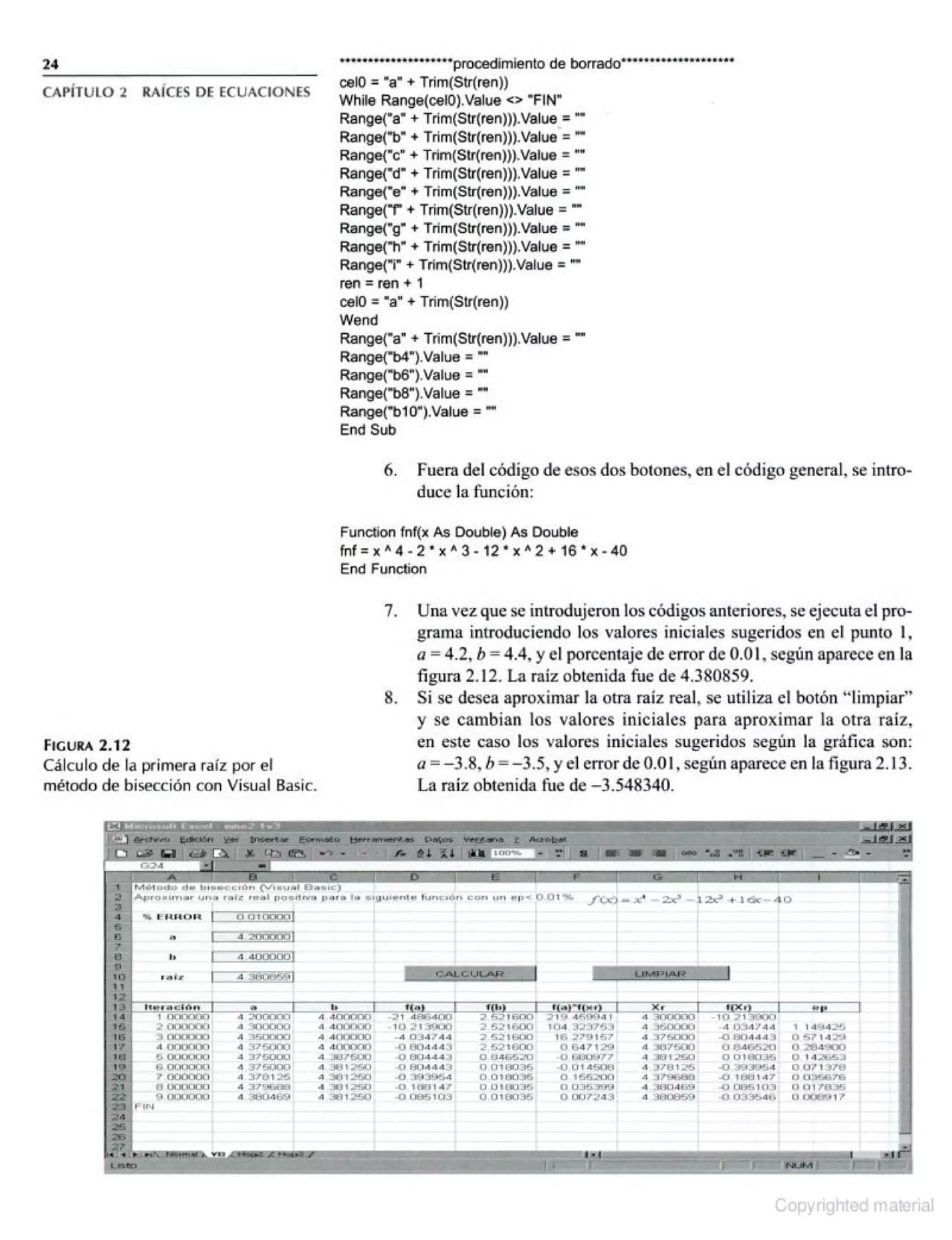 Métodos Numéricos con Aplicaciones en Excel