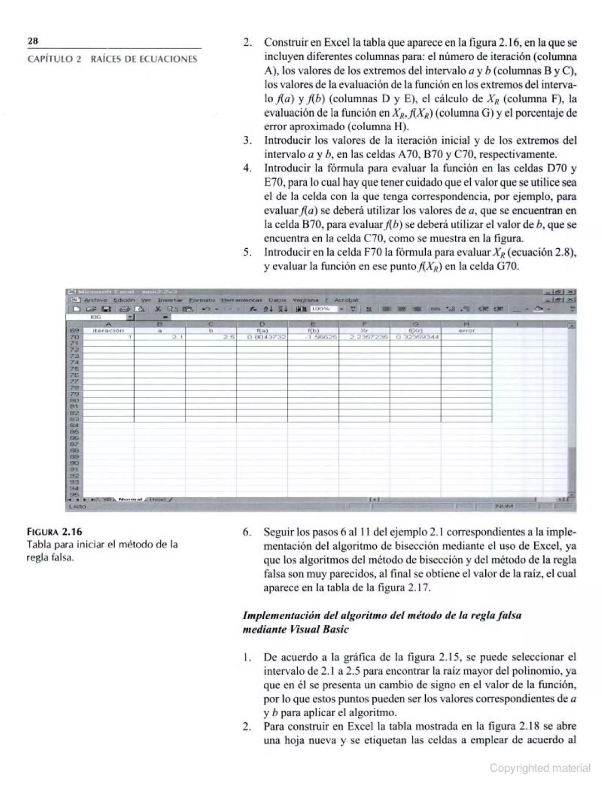 Métodos Numéricos con Aplicaciones en Excel