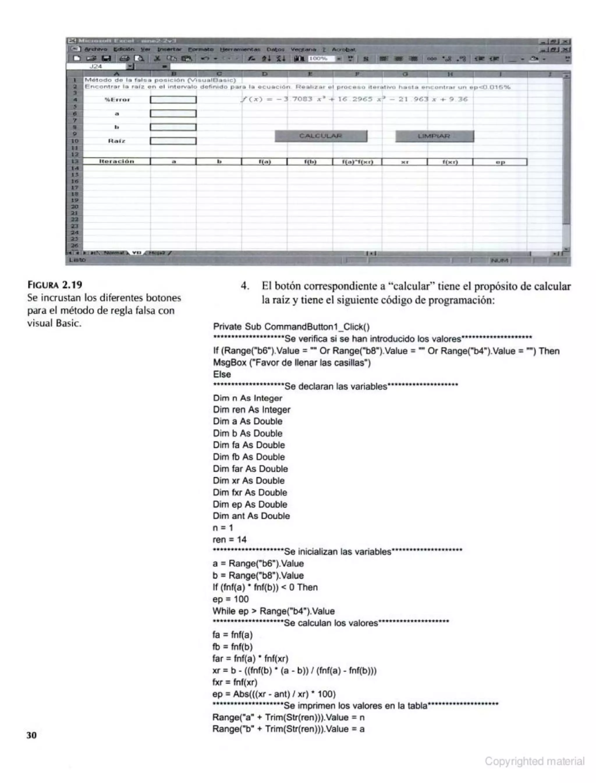 Métodos Numéricos con Aplicaciones en Excel
