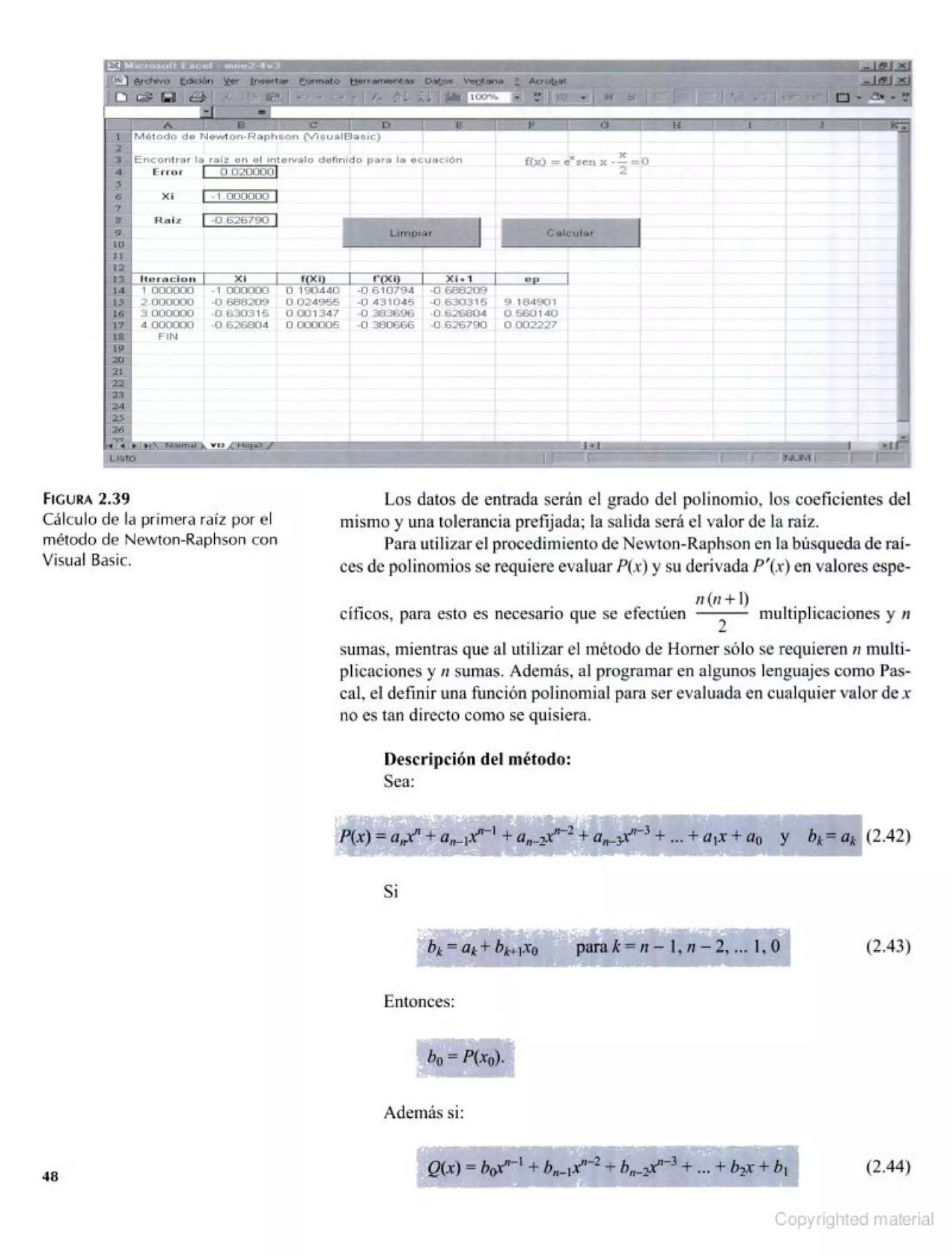 Métodos Numéricos con Aplicaciones en Excel