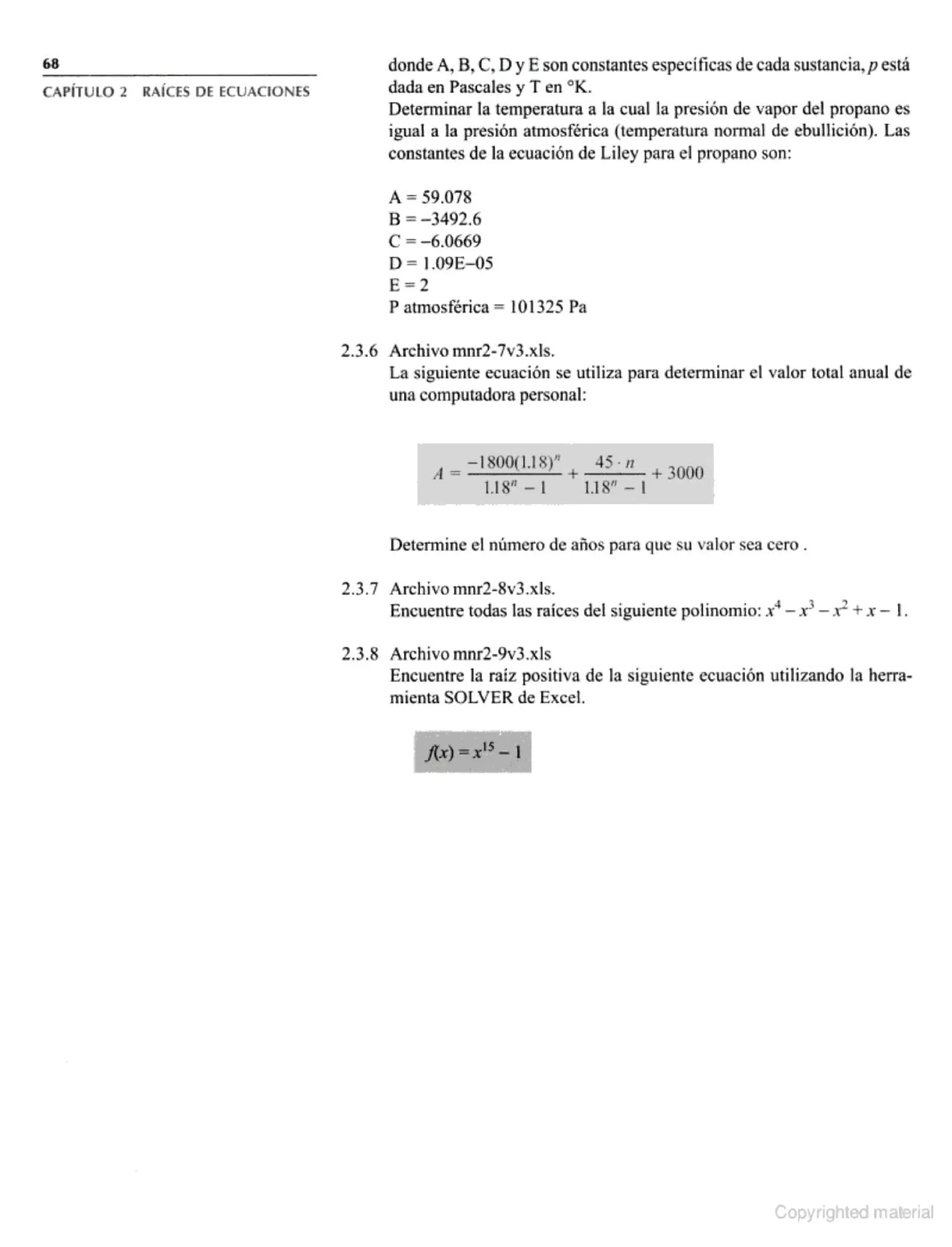 Métodos Numéricos con Aplicaciones en Excel