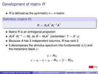 Development of matrix R

        R is deﬁned as the symmetric n × n matrix

Deﬁnition (matrix R)
                         ...