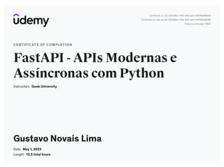 FastAPI - APIs modernas e assíncronas com python