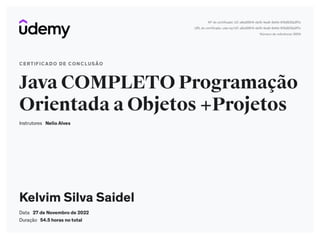 Certificado Java 