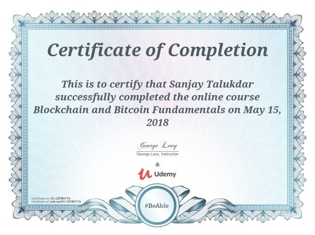 Blockchain And Bitcoin Fundamentals Certification - 