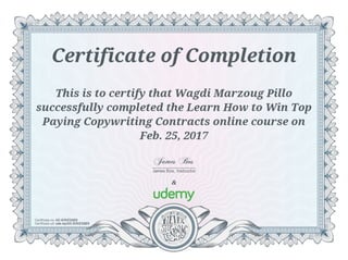 Certificate , How to win top paying contracts
