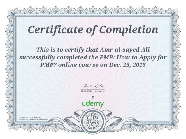 pmp certificate program