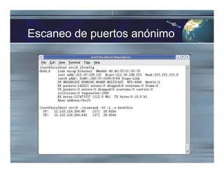 Escaneo de puertos anónimo
 