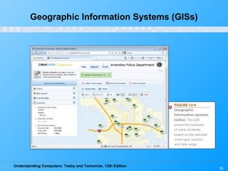 Understanding Computers: Today and Tomorrow, 13th Edition
19
Geographic Information Systems (GISs)
 